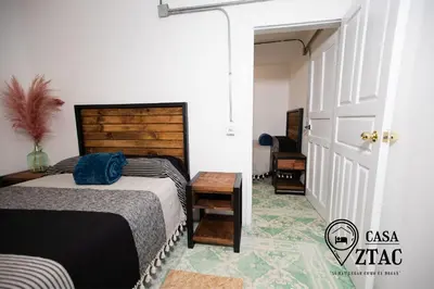 Cama o camas de una habitación en Casa Iztac