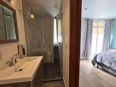Un baño de Acogedor loft privado en Coyoacán