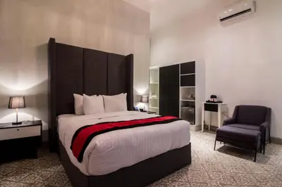 Cama o camas de una habitación en Hotel Business Real 500