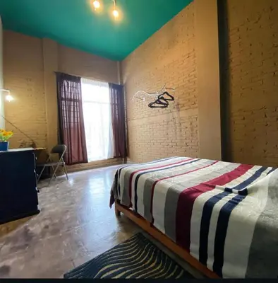 Cama o camas de una habitación en Diaza Rooms Center of Oaxaca