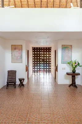 Zona de estar de Casa Maya private villa on the beach