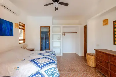 Cama o camas de una habitación en Casa Maya private villa on the beach