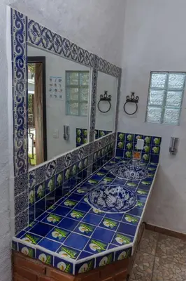 Cama o camas de una habitación en Hostal Maria Tepozteca