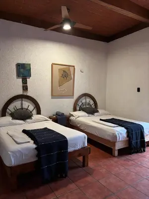 Cama o camas de una habitación en Real Santo Domingo