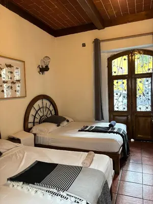 Cama o camas de una habitación en Real Santo Domingo