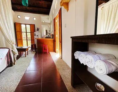 Cama o camas de una habitación en Departamentos Éxodo