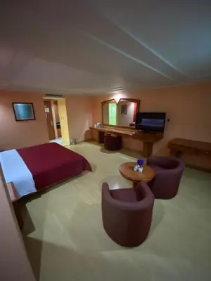 Una televisión o centro de entretenimiento en HOTEL MARIA RICO