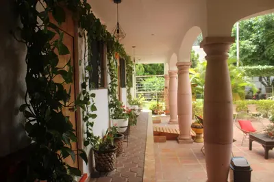 Jardín al aire libre en Hotel Muñoz de Luna