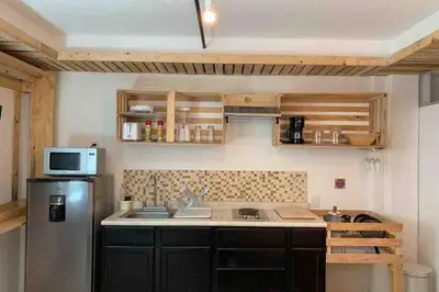 Una cocina o zona de cocina en NUEVO Estudio en Playas Vicente Fox. ¡Excelente ubicación!