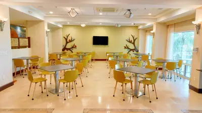 Una televisión o centro de entretenimiento en Holiday Inn Express & Suites Cuernavaca by IHG