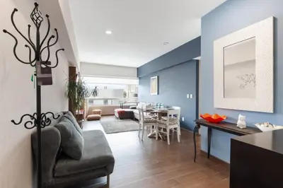 Zona de estar de Parque Sur Beautiful apartment 2 BE - 2 BA - 2 Parkings