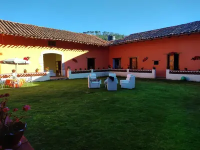 Jardín al aire libre en Antigua Hacienda Metepec