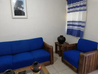 Zona de estar de Departamento la crucecita, con aire acondicionado, excelente ubicación, en segunda planta