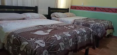 Cama o camas de una habitación en El Portón de Cortés