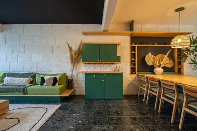 Una cocina o zona de cocina en HOLT - Villa Noria - La Casa del Barro Verde