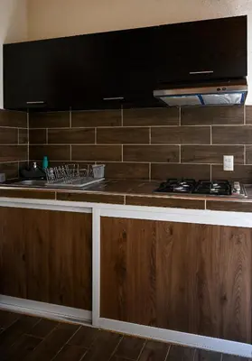 Una cocina o zona de cocina en San José del Pacífico- Cabañas Camino al Cielo 5