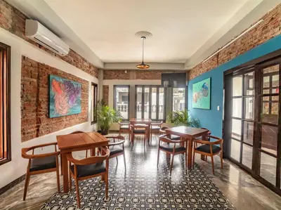 Zona de estar de Hotel Meson del Barrio