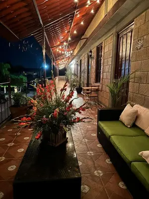 Un balcón o terraza de Hotel Posada Rancho Los Laureles