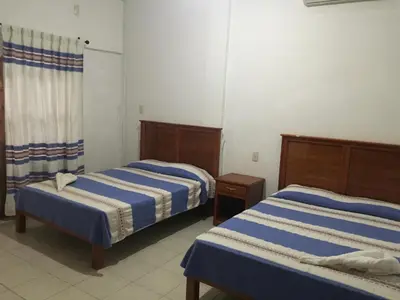 Cama o camas de una habitación en Hotel De Santiago