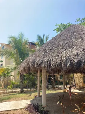 Jardín al aire libre en El Colorín, a condo in the heart of Huatulco