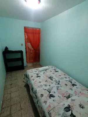 Cama o camas de una habitación en DEPARTAMENTO MUY CERCANO AL AEROPUERTO CD. MEX T2