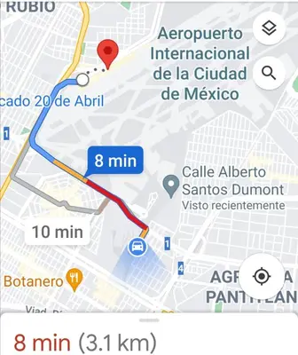 Plano de DEPARTAMENTO MUY CERCANO AL AEROPUERTO CD. MEX T2