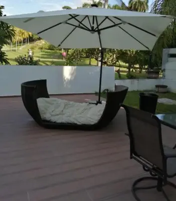 Jardín al aire libre en Suite Club Deportivo