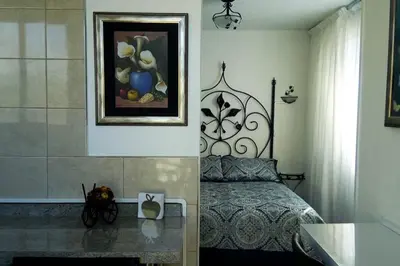 Cama o camas de una habitación en Departamento Frida Kahlo - Dpto de 1 habitación - Bella terraza común - Zona tranquila en CDMX