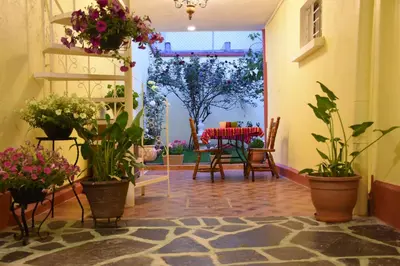 Jardín al aire libre en Habitación Jorge Negrete - Habitación independiente con baño privado y bella terraza común