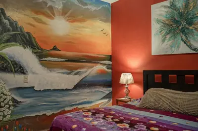 Cama o camas de una habitación en Villas La Bella Margarita