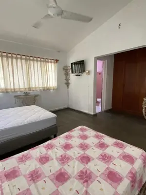Cama o camas de una habitación en Casa del trébol