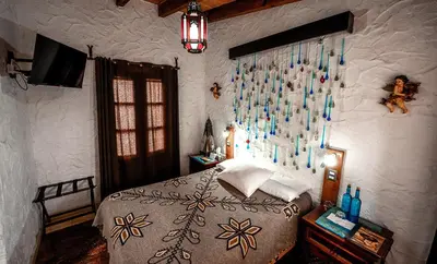 Cama o camas de una habitación en Hacienda Tepetlcalli 1870 Hotel Museo & Spa
