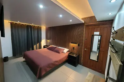 Cama o camas de una habitación en Vista Zacatlan Hotel