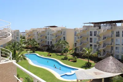 Piscina en o cerca de Departamento Marina Diamante XA 6 personas
