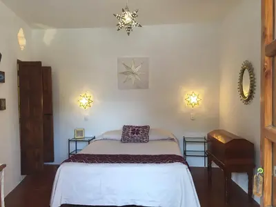 Cama o camas de una habitación en Hotel Mi Casita