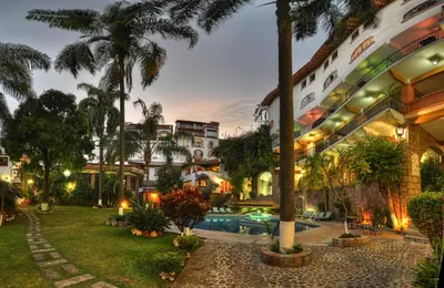 Jardín al aire libre en Hotel Posada San Javier