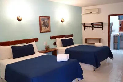 Cama o camas de una habitación en Hotel HF Hacienda San Francisco