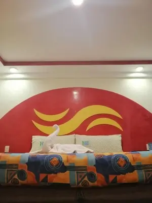 Cama o camas de una habitación en Hotel Atlántico