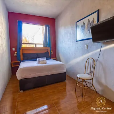 Cama o camas de una habitación en Alquería Central hotel