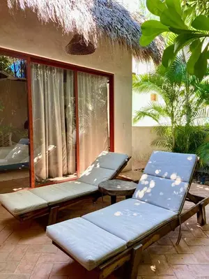 Jardín al aire libre en Casa Coconut