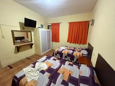 Cama o camas de una habitación en Hotel Puerto Real-Minatitlán