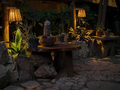 Jardín al aire libre en Una Posada Mas