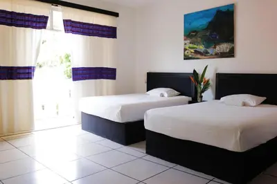 Cama o camas de una habitación en Apartment with blacony and sea view