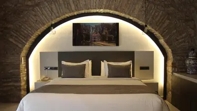 Cama o camas de una habitación en Hotel Boutique Casona de Santa Clara