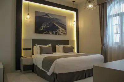 Cama o camas de una habitación en Hotel Boutique Casona de Santa Clara