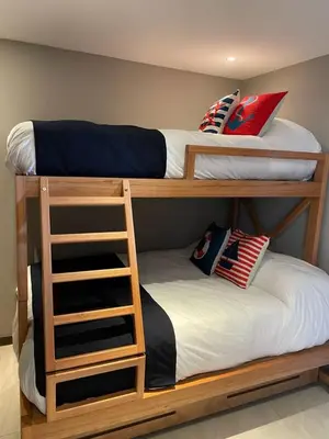 Cama o camas de una habitación en Hermosa Playa en Acapulco Diamante, Isla Residence
