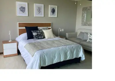 Cama o camas de una habitación en Hermosa Playa en Acapulco Diamante, Isla Residence
