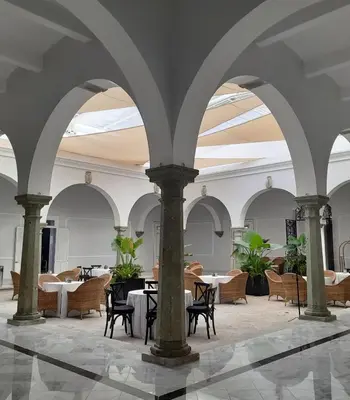 Zona de estar de Casa Hidalgo Hotel Boutique
