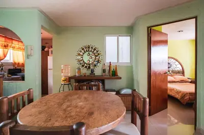 Cama o camas de una habitación en Rincón de Checo