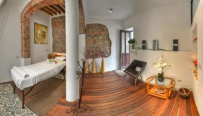 Cama o camas de una habitación en Alqueria de Carrion Hotel Boutique